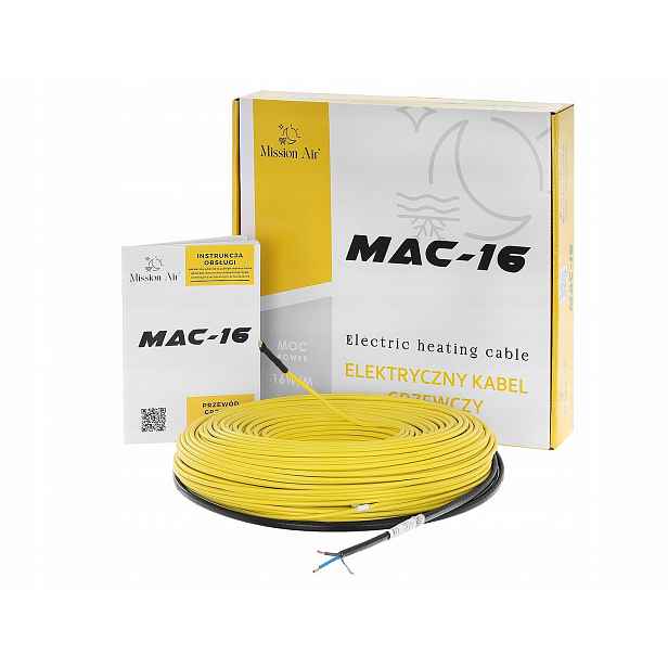 Topný Kabel topný kabel podlahové topení Pod Dlaždice MAC-16W 22 m