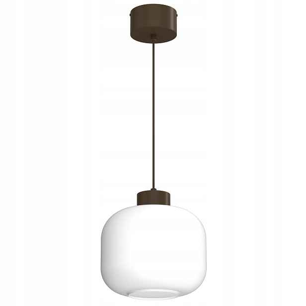 Luminex Galante závěsná lampa hnědá bílá 1xE27 max 15W