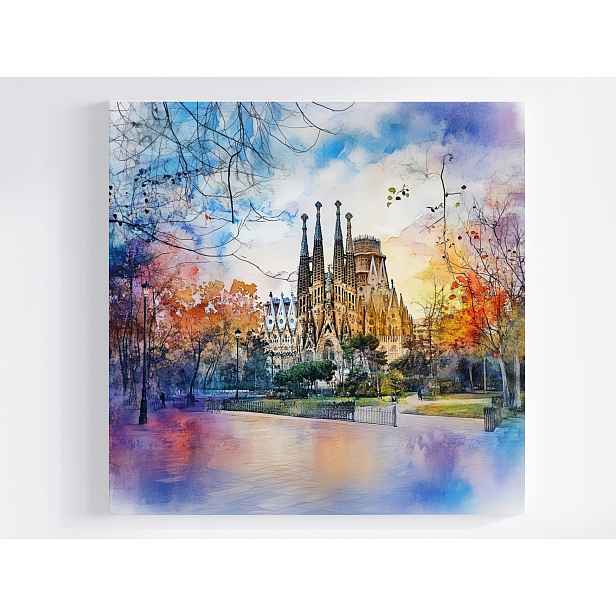 Obraz Na Plátně Canvas Město Barcelona Katedrála Sagrada Familia 50x50