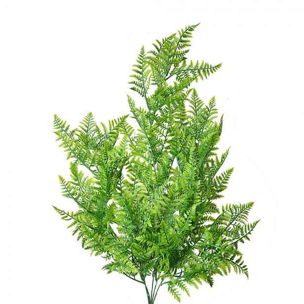 Zelená umělá převislá rostlina kapradí - 80cm Clayre & Eef