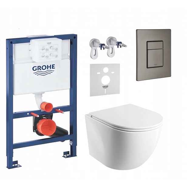 7v1 Wc Podomítkový Set Stelaz Grohe 820 mm Wc Mísa Tornado Tlačítko