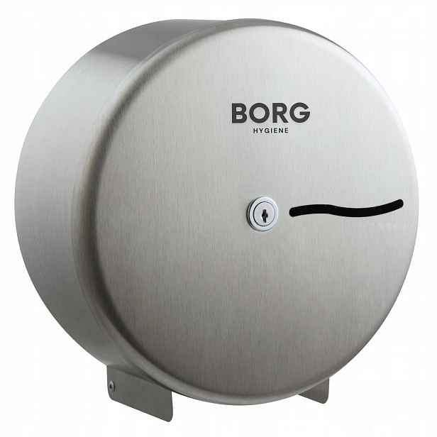 Dávkovač ocelový Borg Premium na toaletní papír Jumbo Ocel Kartáčovaný