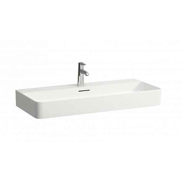Laufen VAL - Umyvadlo 95x42 cm, s přepadem, bez otvoru pro baterii, LCC, bílá H8102874001091
