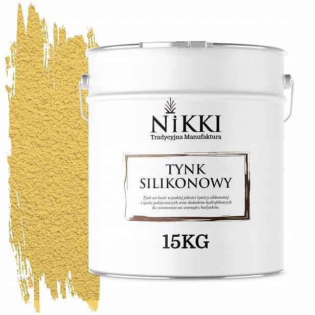 Silikonová Fasádní Omítka Barva Žlutá Citronová F624 15KG Granulace 2.0mm