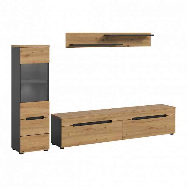 Livetastic OBÝVACÍ STĚNA dub artisan