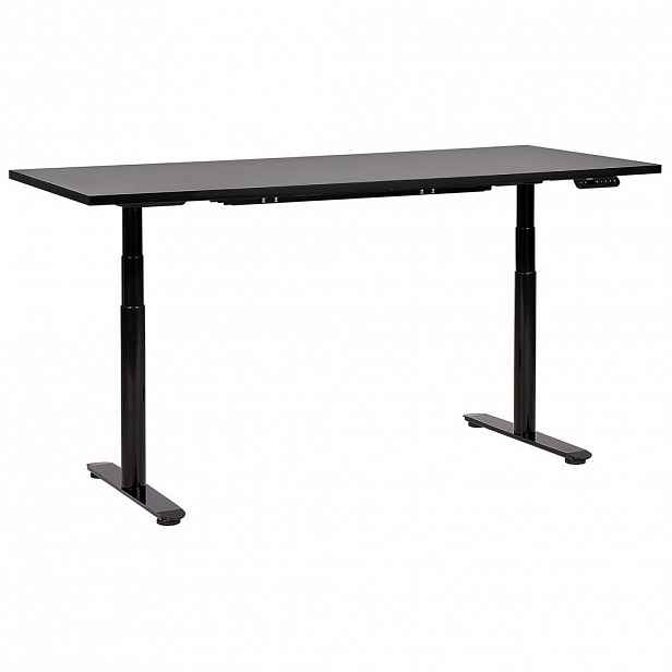 Beliani PSACÍ STŮL černý 180/80 cm elektrický výškově nastavitelný Destin IV