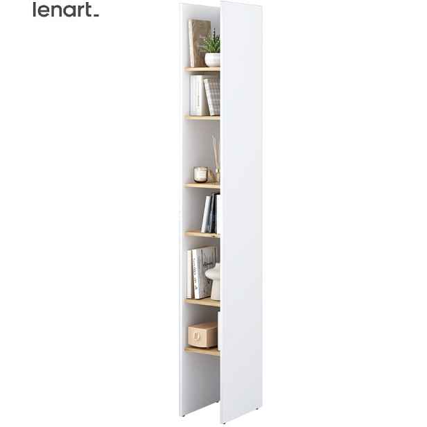Dig-net nábytek Regál Lenart BED CONCEPT BC-24 | bílá / dub artisan