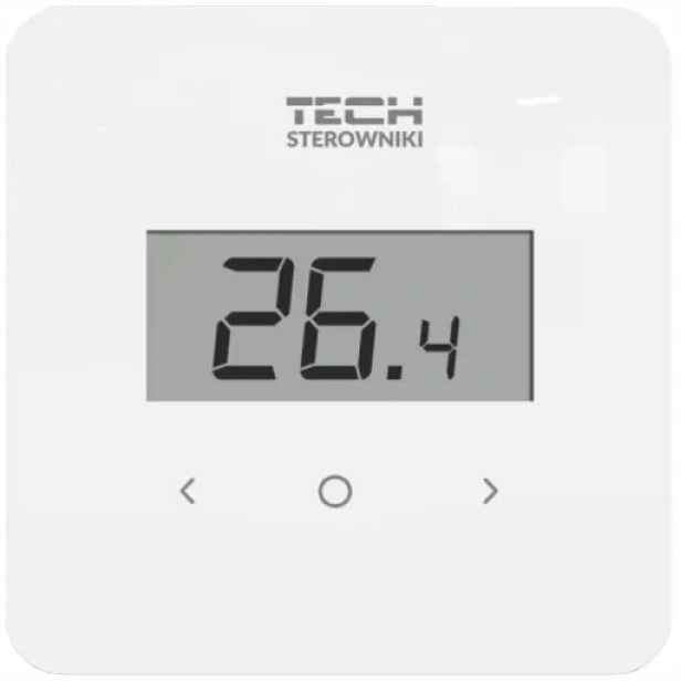 Drátový Pokojový Regulátor Pro Lištu L-X Bílý Tech R-12B