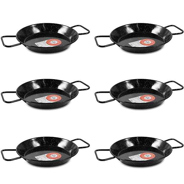 Garcima Set-106 Smaltovaná paella pánev 22cm, 6ks