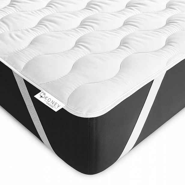 Návlek Na Matrace 200x220 Silný Prošívaný Chránič Topper Podložka Na Postel
