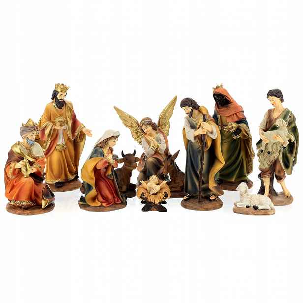 Krásná Sada Figurek Figurky do betlému Betlém Vánoční Vánoce 19 Cm