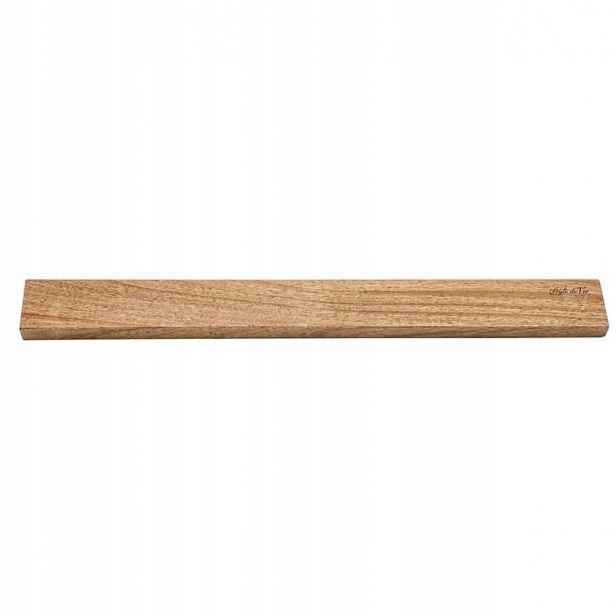 Magnetická lišta na nože Style de Vie akácie 50 cm nástěnná dřevo