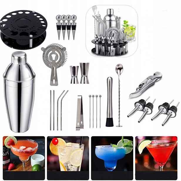 Profesionální barmanský set na koktejly 30v1 Shaker