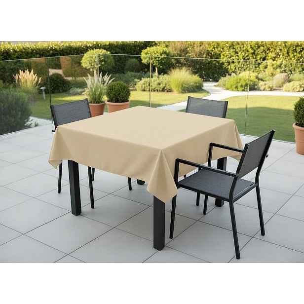 Venkovní čtvercový ubrus TERRA color 17 světle béžová, různé rozměry Mybesthome Rozměr: 85x85 cm