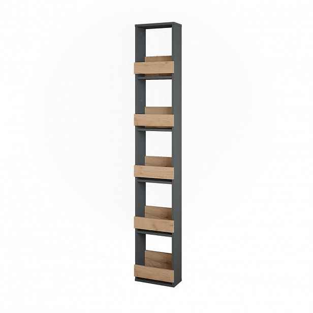 Vicco STOJAN NA SKLENIČKY NA VÍNO Repose Zlatý dub power/antracit 30 x 180 cm