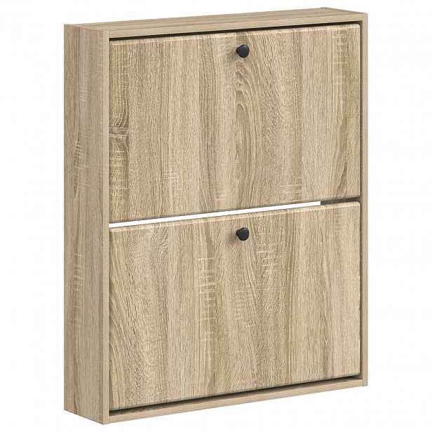 vidaXL Nástěnná skříň na boty BREDA 71 x 17 x 86 cm Kompozitní dřevo