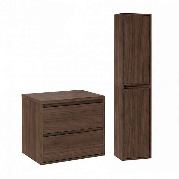 Petits-meubles KOUPELNOVÝ NÁBYTEK 60cm Edmé 2er-Set Dřevo