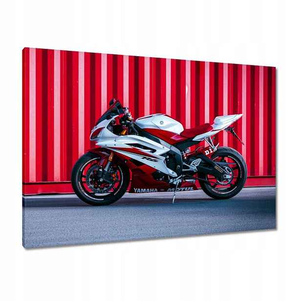 Obrazy 100x70 Bílo-červená Yamaha