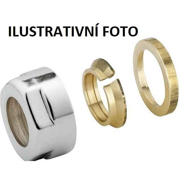 HS Svěrné šroubení Eurokonus pro měď 15 mm; bílá barva 1ks