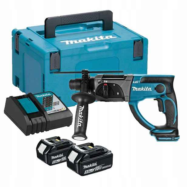 Makita DHR202RTJ Vrtací Kladivo Sds+ 18V 2x5,0Ah