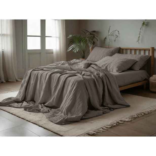 Mušelínové povlečení PURELY PREMIUM šedé Rozměr povlečení: 70 x 80 cm | 135 x 200 cm