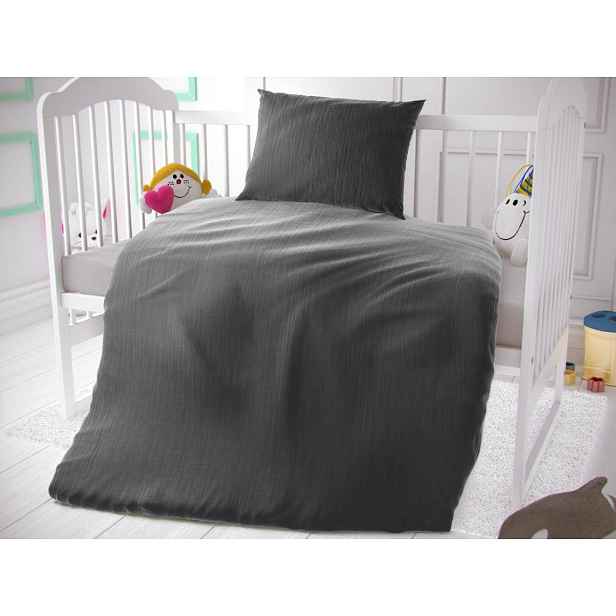 TOP Dětské mušelínové 90x135+45x60 Tmavě šedé