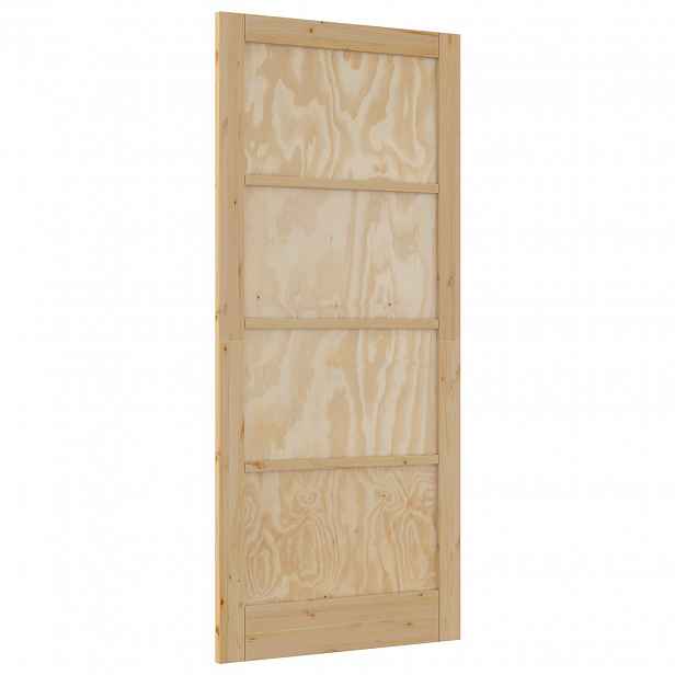 vidaXL Vnitřní dveře 93 x 211 cm Překližka Přírodní