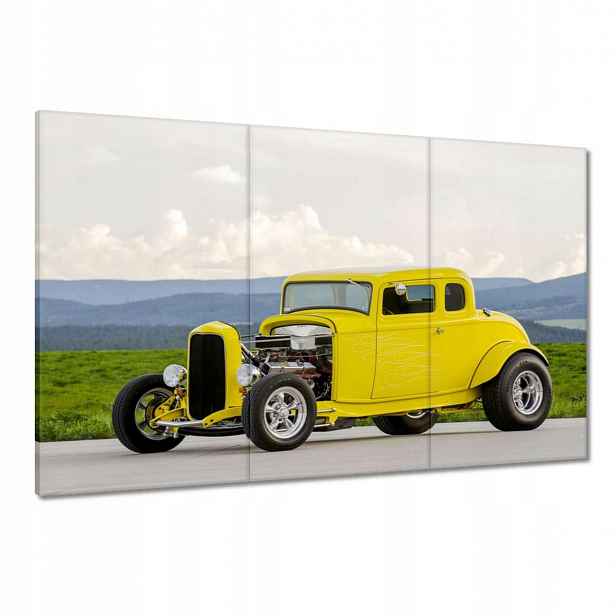 Obrazy 120x80 Žlutý Hot Rod