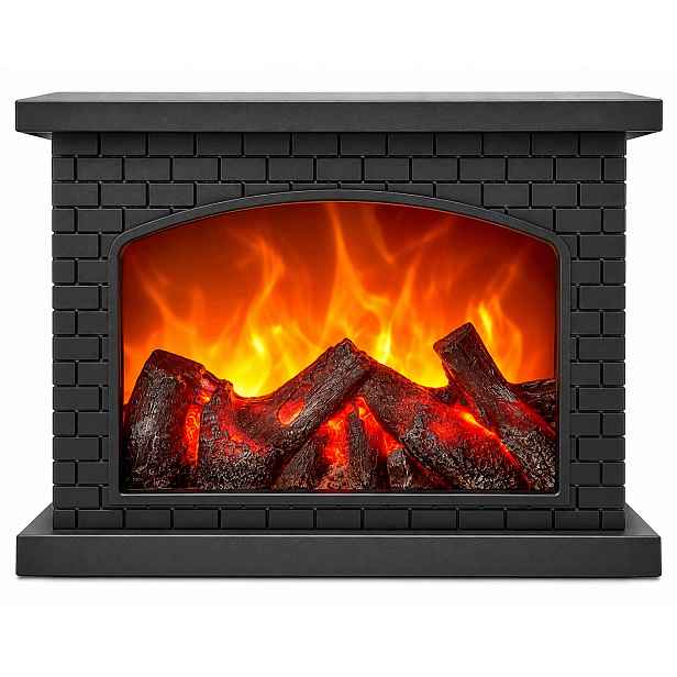 Elektrický Krb Led Dekorativní Efekt Plamene Usb Baterie 28 CM