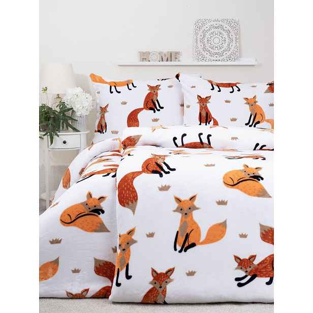 MKLuzkoviny.cz Povlečení mikroplyš Exclusive - Lišky 02 - 140 × 200 cm - 70 x 90 cm