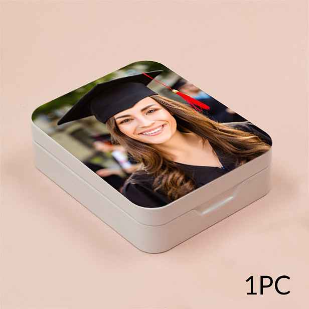 TEMU Přizpůsobitelný mini úložný box, personalizovaný box na fotografie, ideální dárek k narozeninám, nezbytnost na , vánoční ozdoba, organizér na