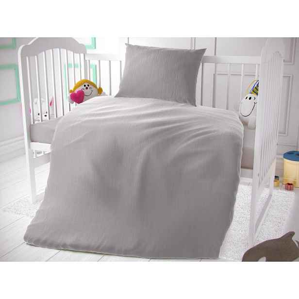 TOP Dětské mušelínové 90x135+45x60 Světle šedé