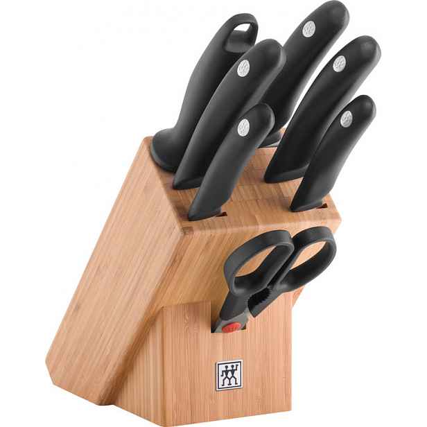Zwilling Bambusový blok s noži, ocílkou a nůžkami Style, 8 ks 1001768