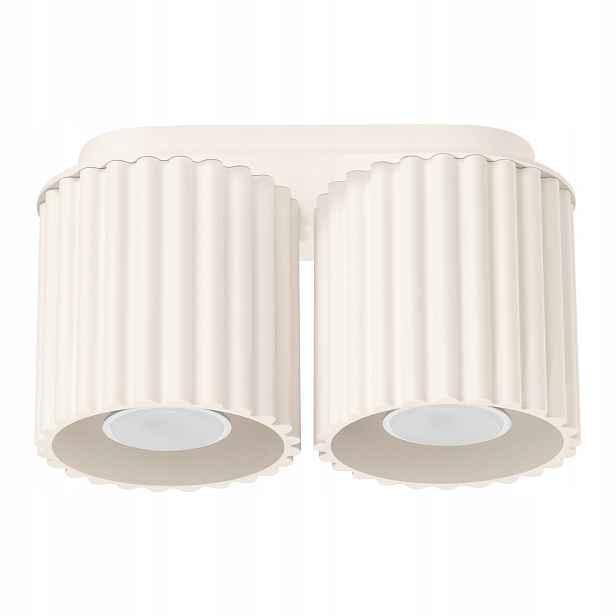 Sollux Lighting Stropní svítidlo Aura béžová oválná GU10 10W 21 cm