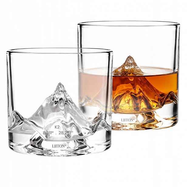 Křišťálové Sklenice Na Whisky Liiton Premium K2 250 ml Sada 2 ks