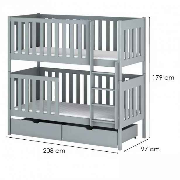 Postel Dawid 90x200 grey