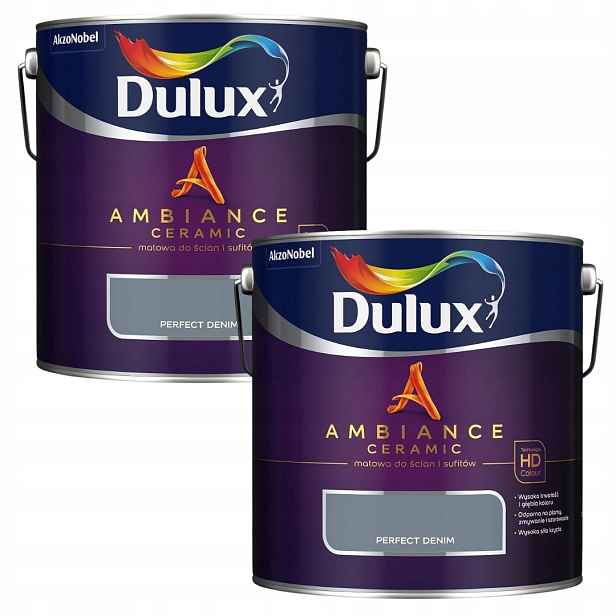 Set Dulux 2x2,5L Ambiance Ceramic Barva Keramická Perfect Denim 5L
