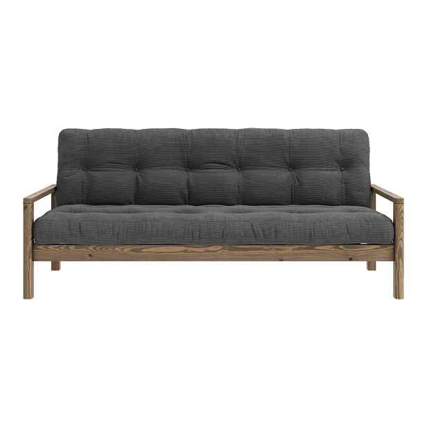 Černo-antracitová rozkládací pohovka 205 cm Knob – Karup Design