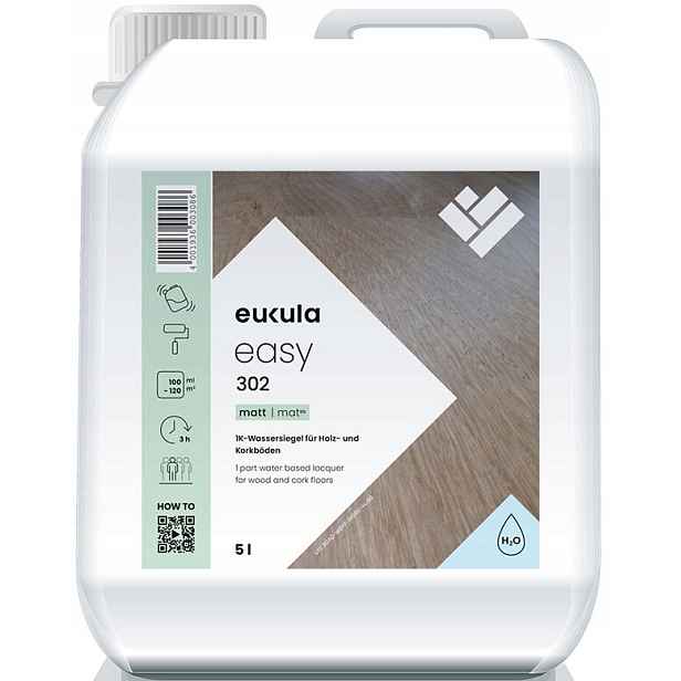 Eukula Easy 302 Mat 5L lak na dřevo a dřevěné podlahy