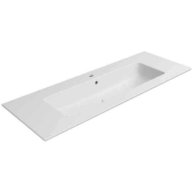 GSI PURA keramické umyvadlo Slim 122x46cm, bílá mat