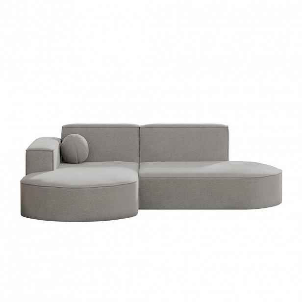 Kaiser Möbel ZAHRADNÍ ROHOVÁ SEDAČKA ve tvaru L designová Modena Studio Patio Světle šedá Levá strana