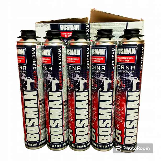 Pěna Bosman velmi účinná De Lux, plechovka 860 Ml, 16 Ks!!!