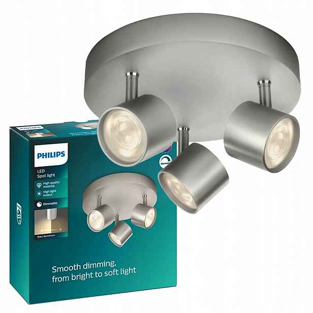 stropní svítidlo Led reflektor 13.5W 1500lm 2700K hliník Star Philips
