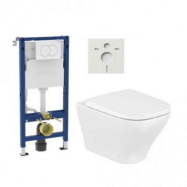 Závěsný WC set předstěnová montáž Roca Optica SIKOGSROOPTW