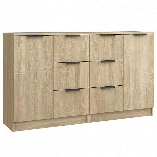 vidaXL Příborníky 2 ks dub sonoma 60 x 30 x 70 cm kompozitní dřevo