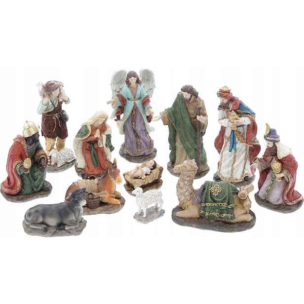 Figurky Do Betlému 32 CM 12 Figurek Vánoční Postavy