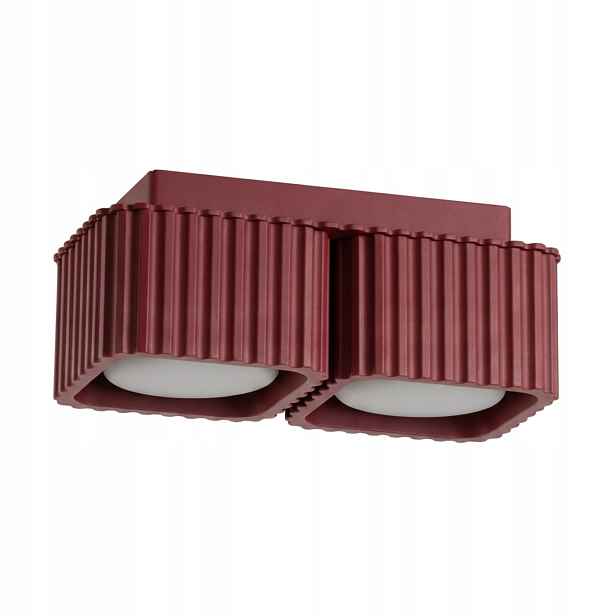 Sollux Lighting dvojitý stropní spot Riff vínový 2xGX53 10W IP20