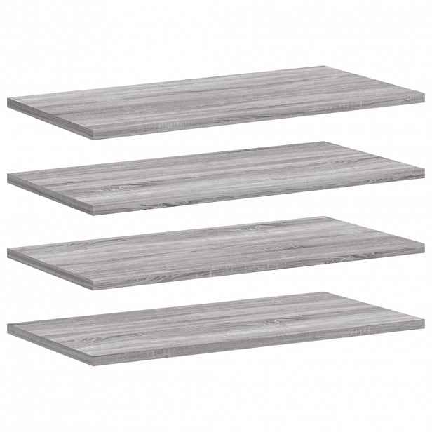 vidaXL Nástěnné police 4 ks šedé sonoma 60x20x1,5 cm kompozitní dřevo