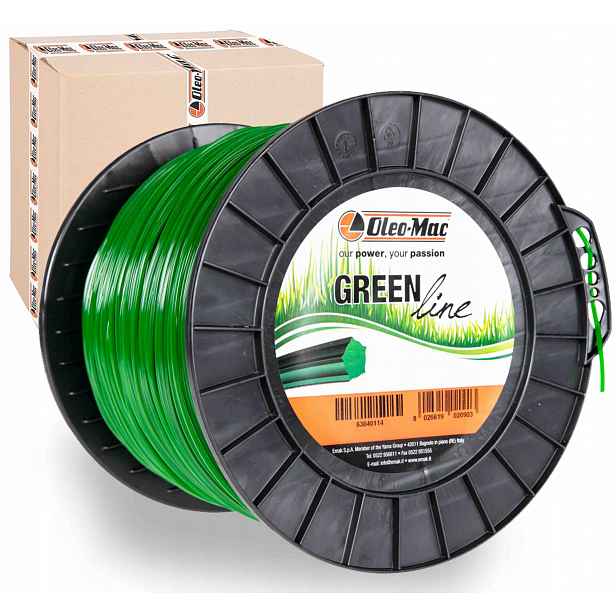 Žací Struna Do Sekačky Vyžínače Oleo-mac Hvězdička Greenline 2,4 MM x 447 M