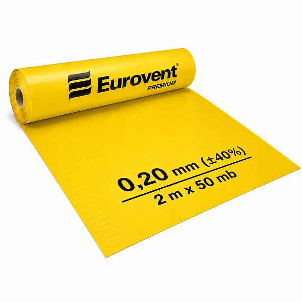Fólie Žlutá Parozábrana Eurovent Db 0,2mm 40% Atest Ce